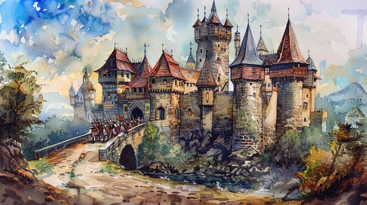 Maquette Miniature Château D'Atalaya (Villena) - Échelle 1/250 - 38x25x15 Cm - Céramique Et Bois - À Monter - À Partir De 14 Ans